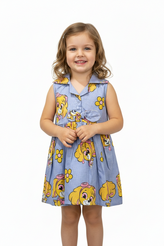 Vestido bebe niña azul claro skye Paw patrol N10-PWG-116B promo 2x1000