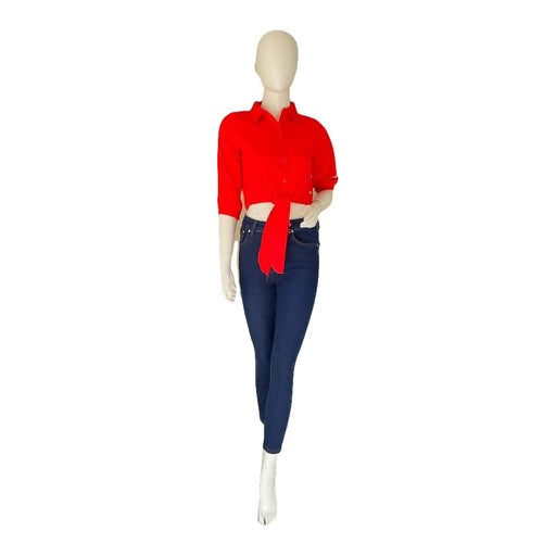 Camisa con mangas dama PR1-734 rojo 490390 promo 3x1000