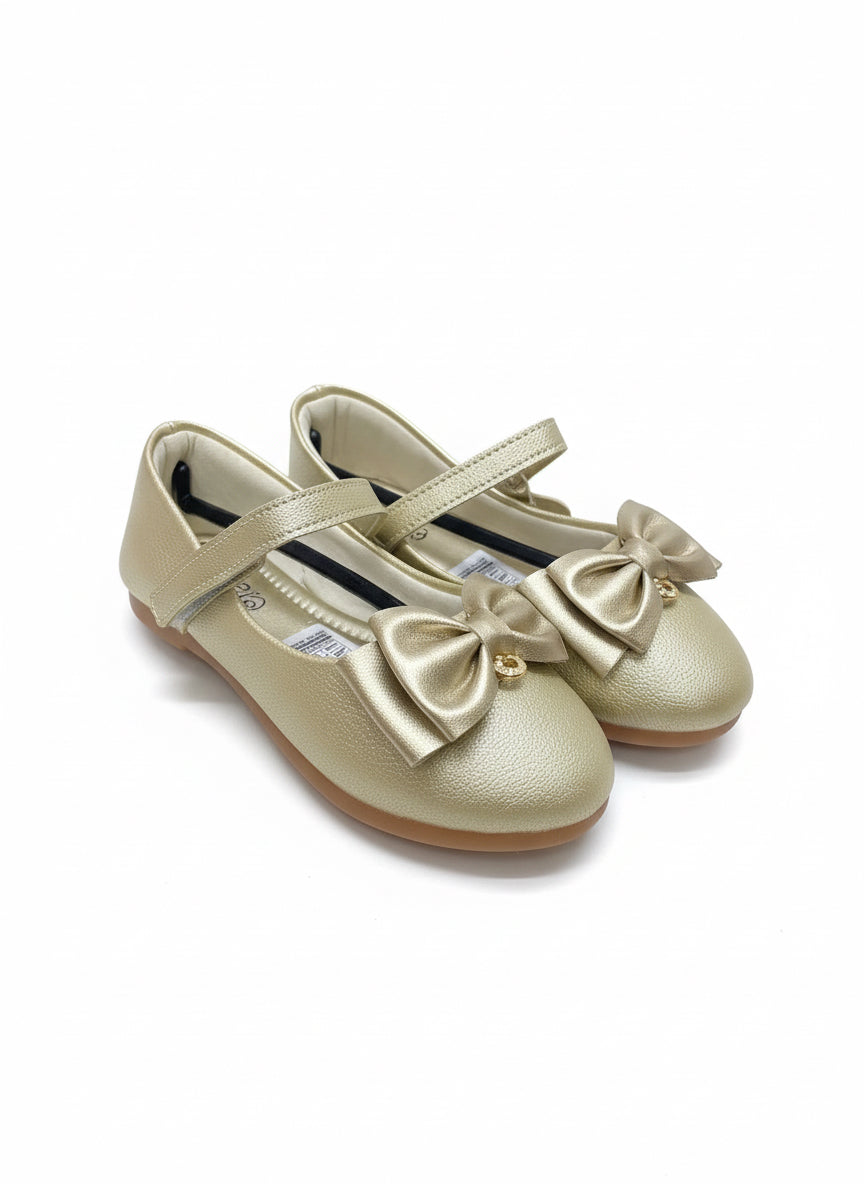 Zapatillas doradas chongo niña 152208000-000069