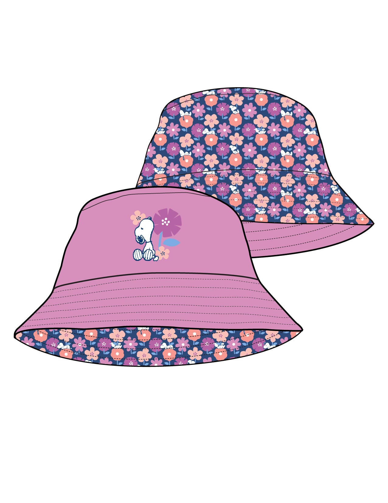Sombrero de pescador Snoopy Bloom St Jacks Niña estilo ACC0050801
