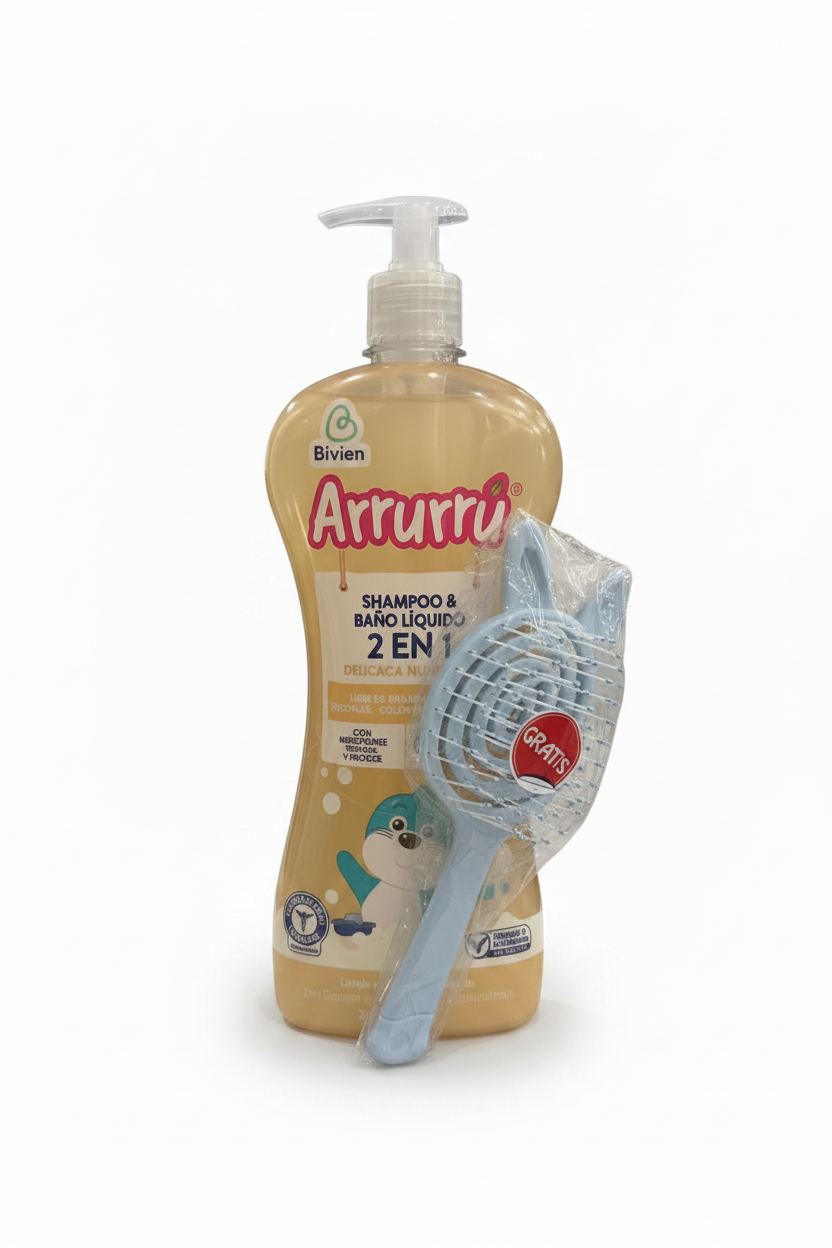 Shampoo arrurú 750ml avena bebe niño niña