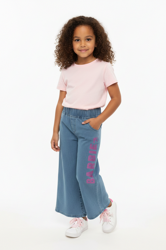 Pantalon jeans azul claro niña Barbie Disney BA-89978 Promo 2x1000