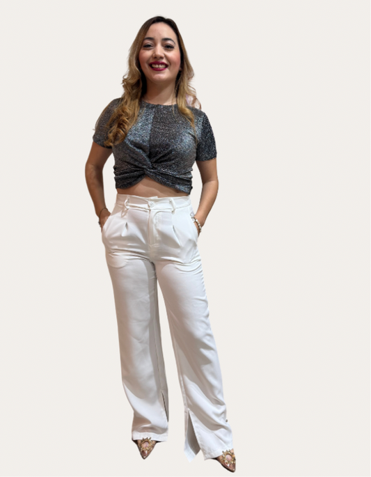 Pantalon blanco para dama mujer formal CPD1102-6 690590490