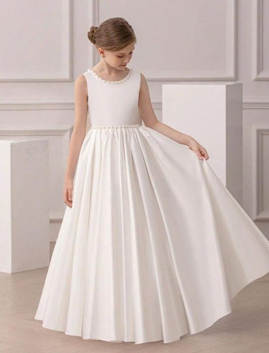 Vestido blanco largo evento gala