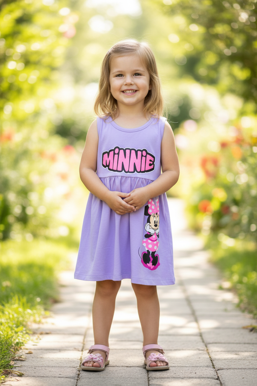 Vestido morado Minnie Disney bebe niña D10-MI-1283B promo 3x1000 390345