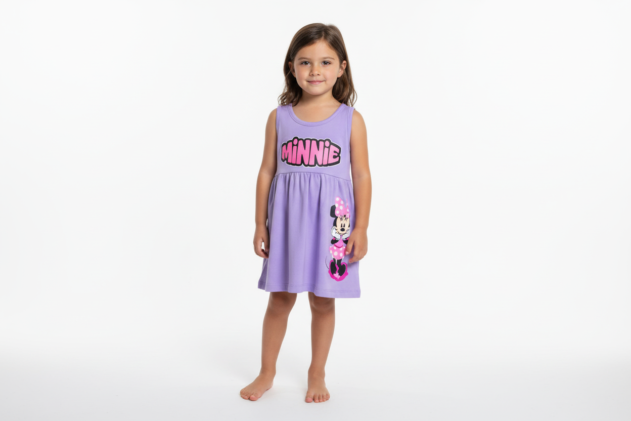 Vestido morado Minnie Disney bebe niña D10-MI-1283B promo 3x1000 390345