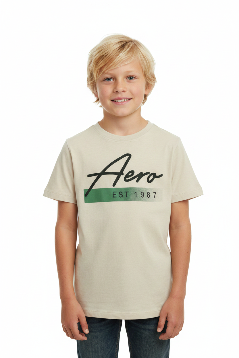 Camisa beige niño Aeropostale AYJ49662B
