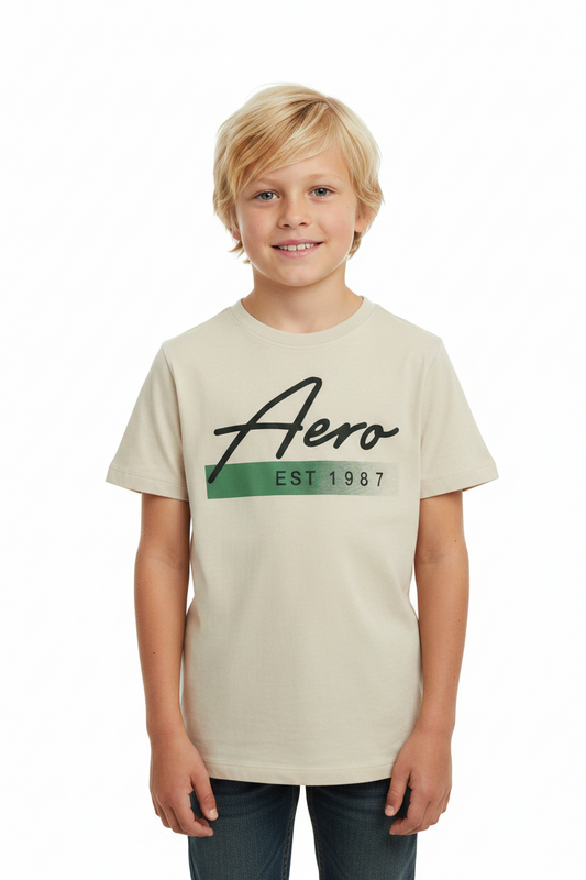 Camisa beige niño Aeropostale AYJ49662B