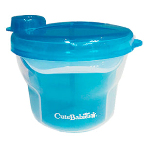 Dispensador contenedor leche azul cutebabies bebe niño