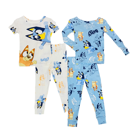 Set 4 piezas pijama Bluey niña niño