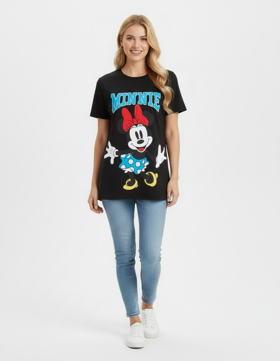 Camisa mujer dama Minnie negra B1-AD-3311C