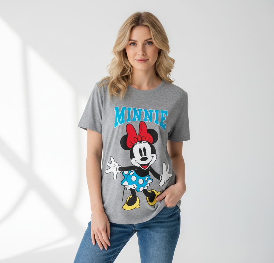 Camisa mujer dama Minnie gris B1-AD-3311C