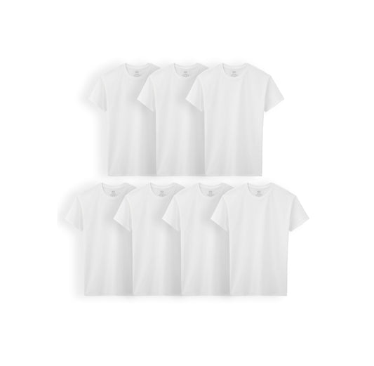 Set 7 Camisas blancas centros de unisex niña niño
