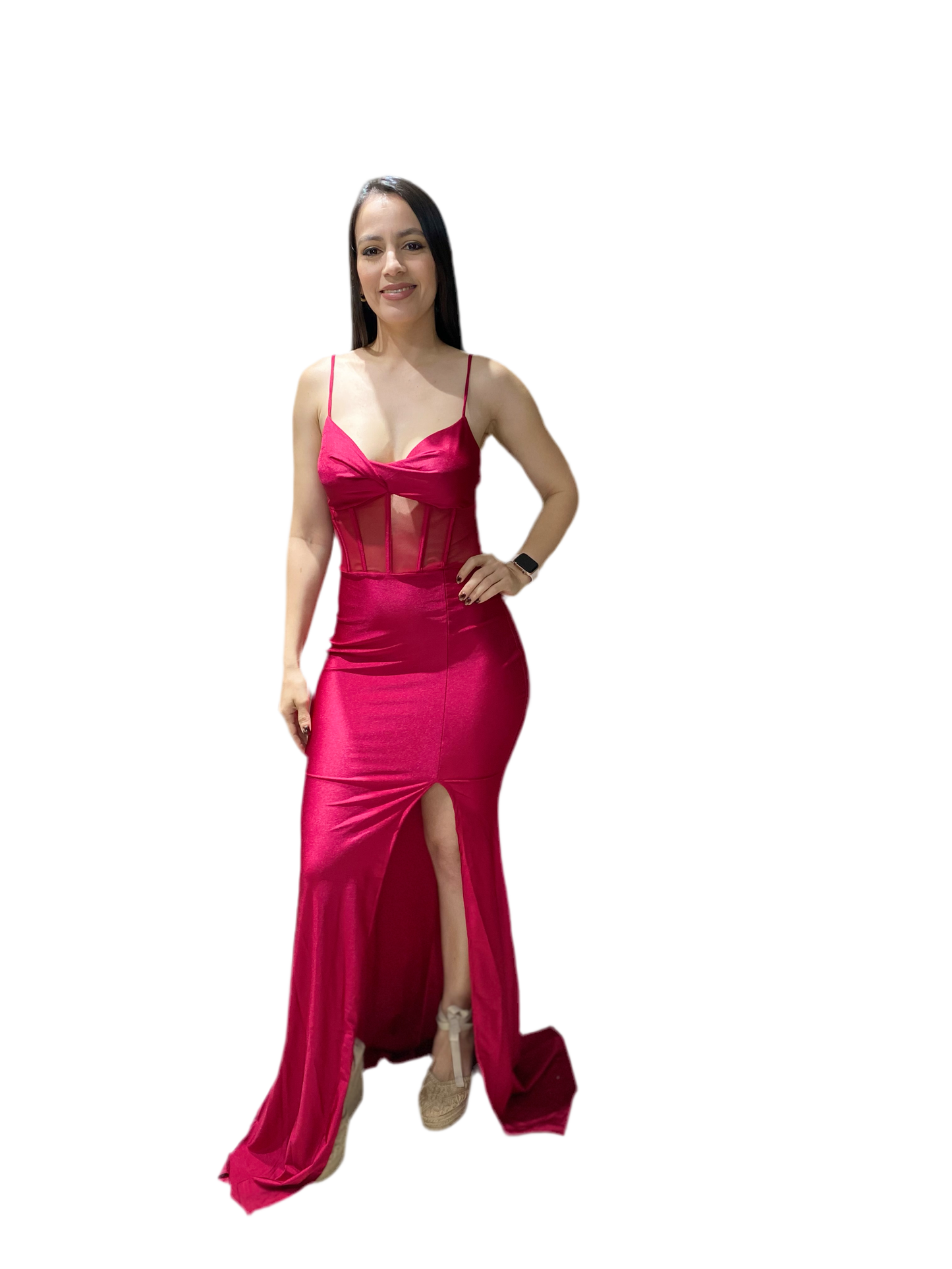 Vestido gala Dama Rojo CVD1233-21 890690