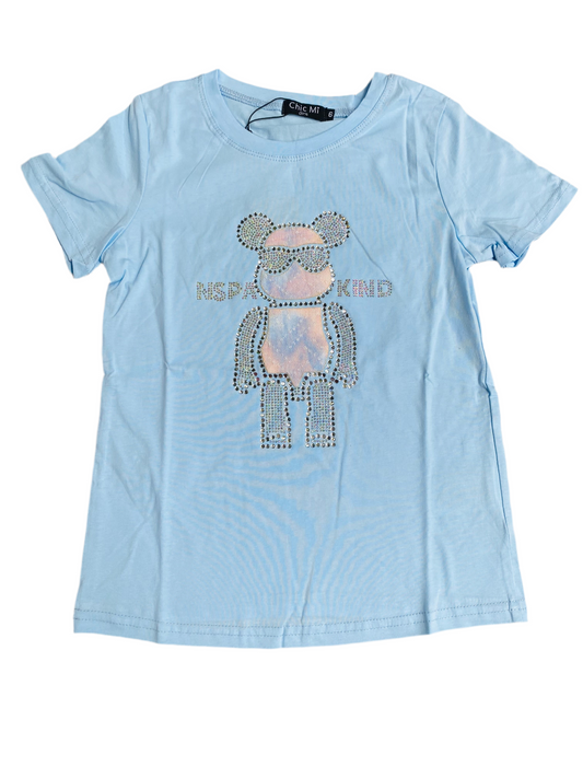 Camisa Blusa azul para niña dama CTG1253-58 490290