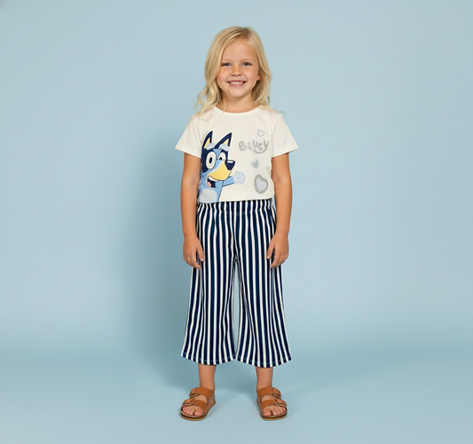 Set 2 piezas Bluey camisa y pantalon niña