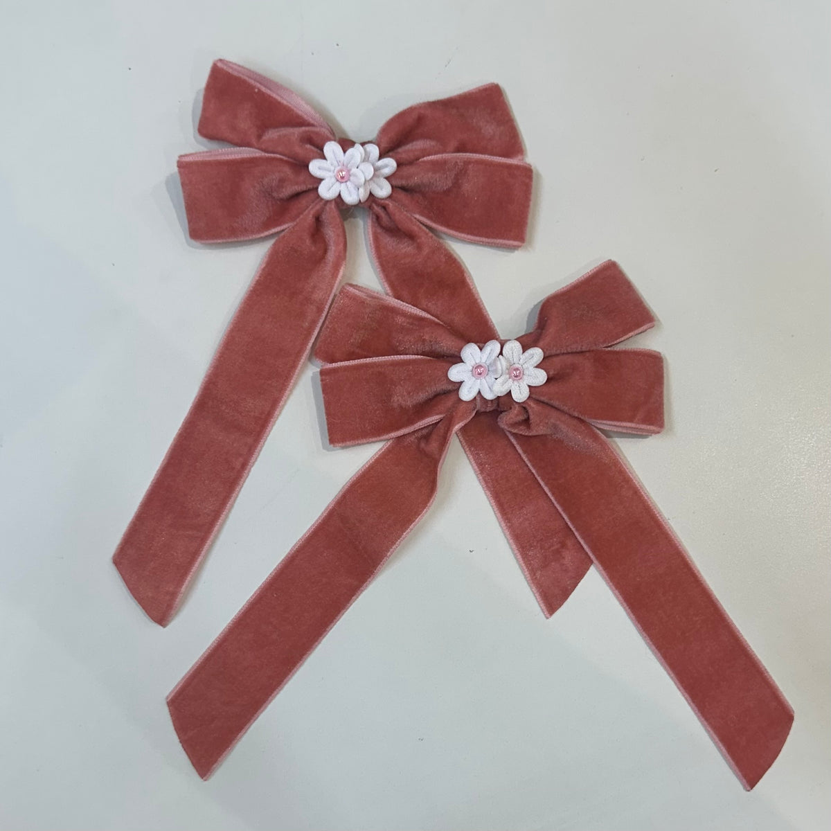 Par ganchos rosados handmade