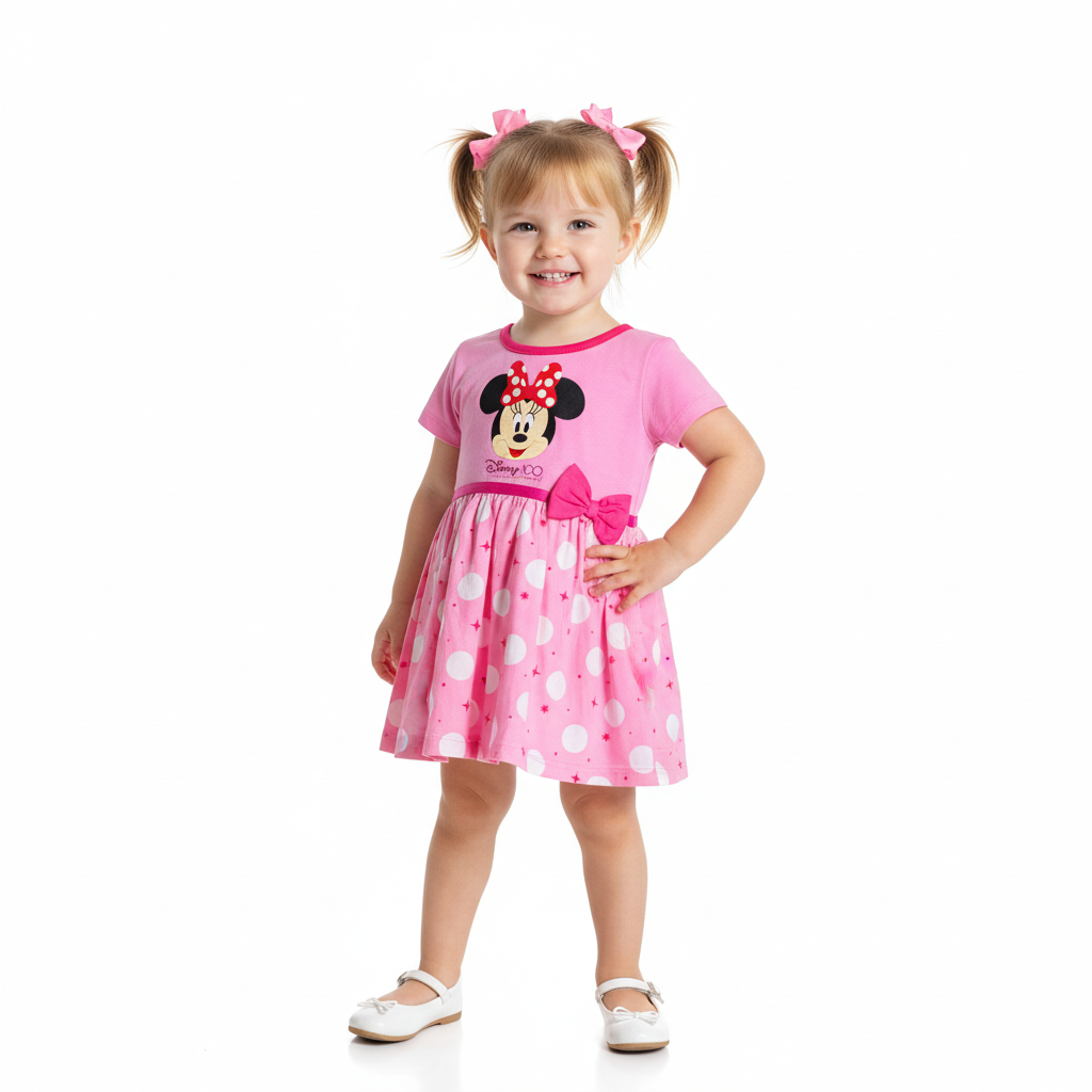 Vestido rosado Minnie Disney bebe niña D10-MI-1288B promo 3x1000 490445