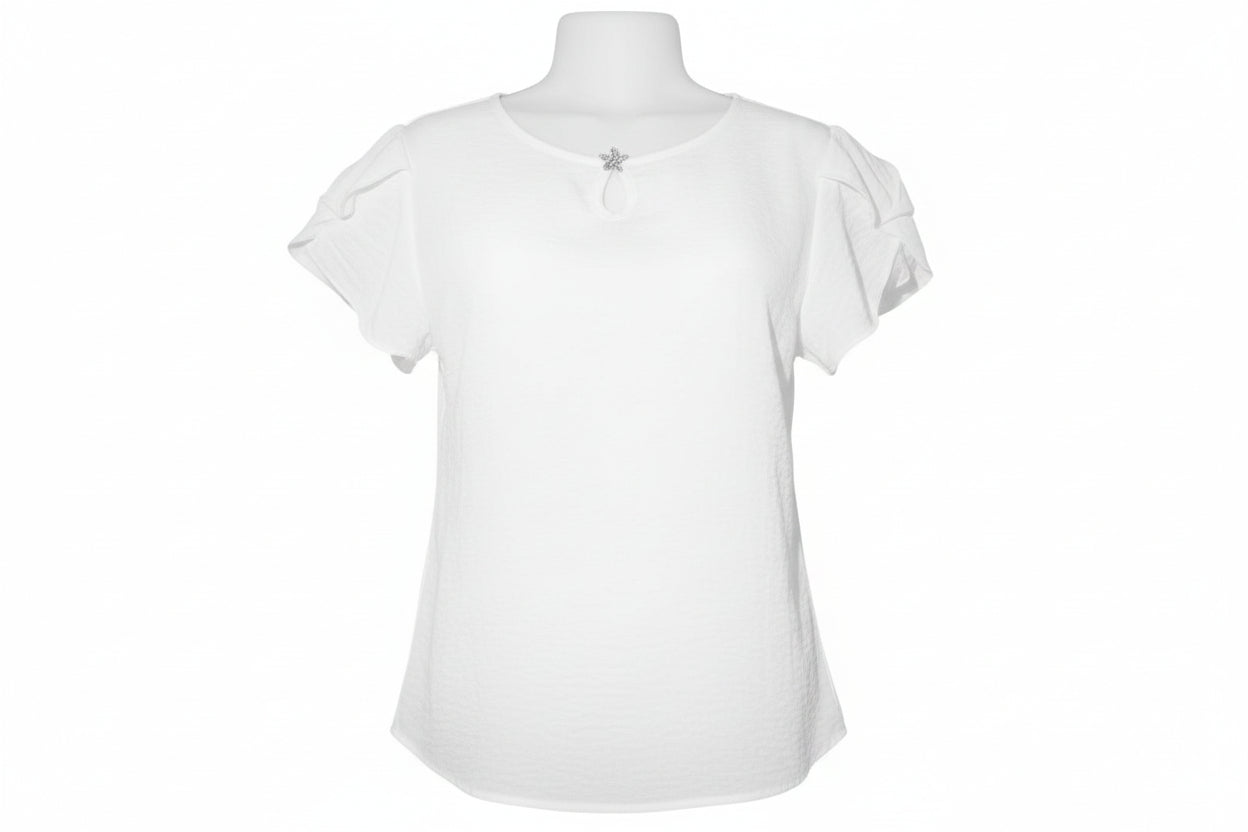 Camisa formal blanca mujer dama IN1-1667 390290 promo 3x1000 – Kima Shop HN