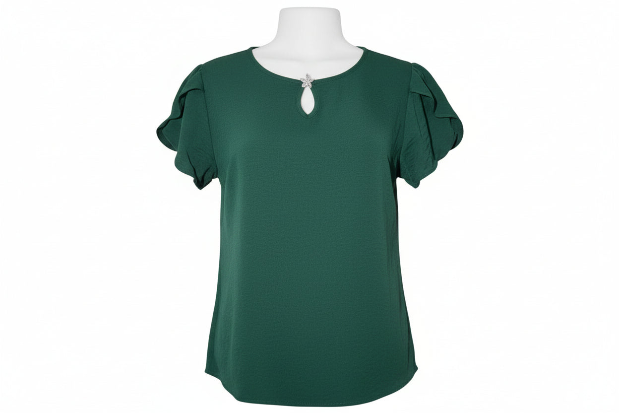 Camisa formal verde mujer dama IN1-1667 390290 Promo 3x1000 – Kima Shop HN