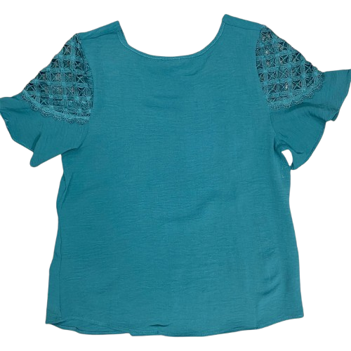 Camisa formal mujer dama verde ING-1661 Tallas S,M,L,XL