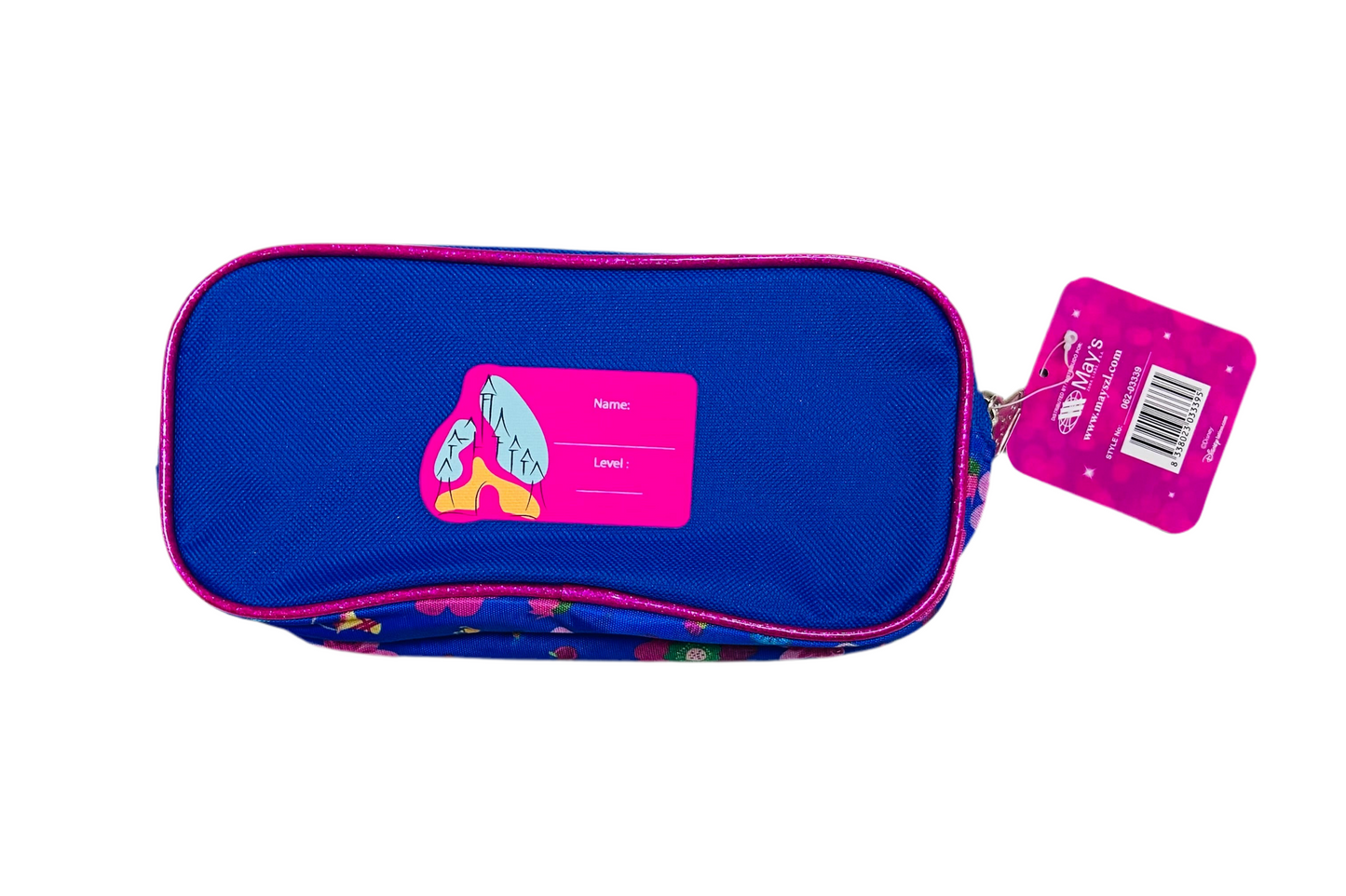 Cartuchera princesas azul 22x10x7 062-03339