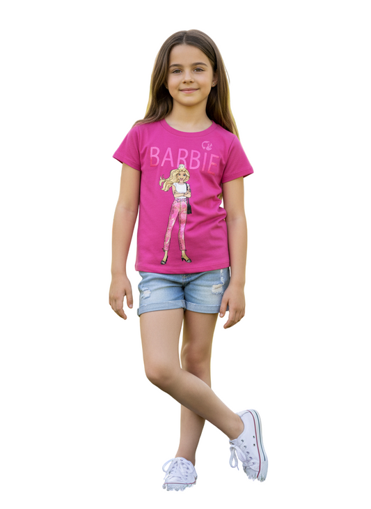 Camisa rosada fucsia niña Barbie Disney BA-90003