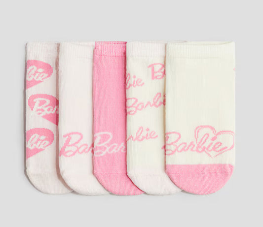 Calcetines H&M 5 pares niña barbie
