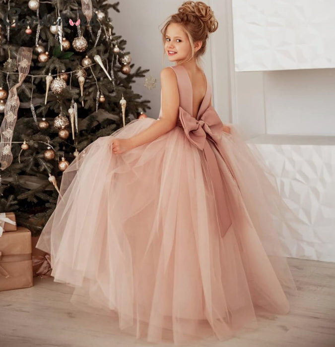 Vestido rosado evento gala