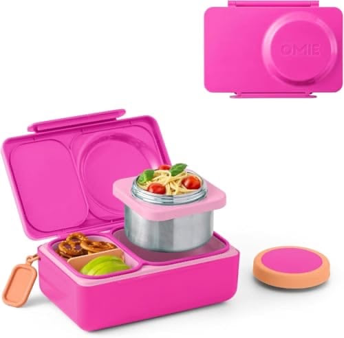 Lonchera accesorio para comida antiderrame niña niño OMIELIFE box up rosado