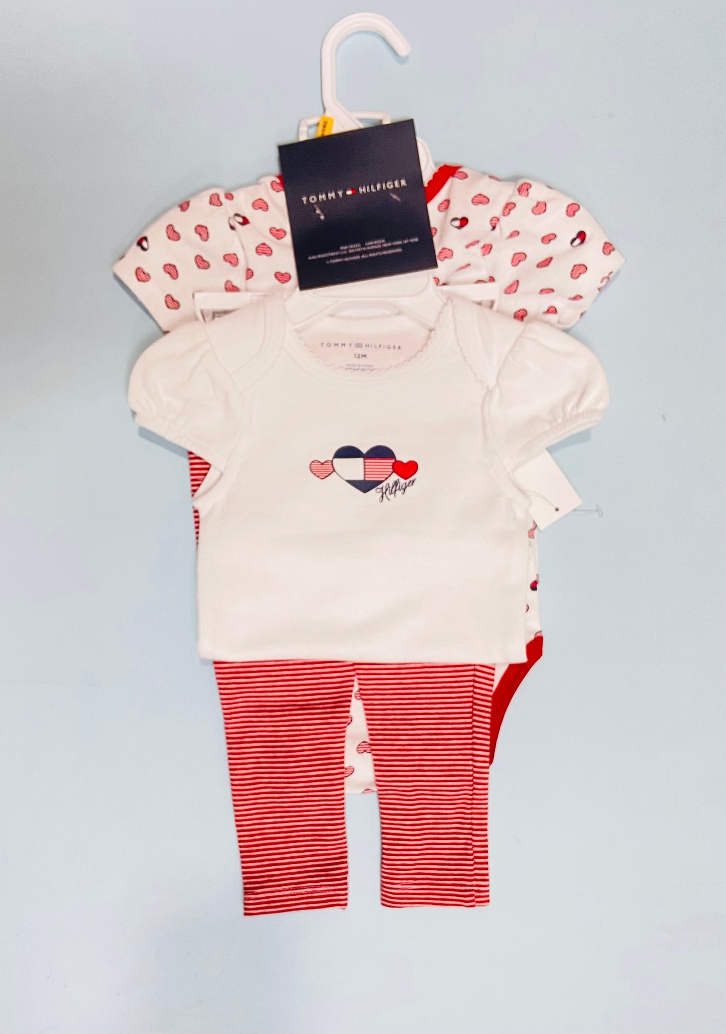Set 3 piezas mameluco Tommy niña
