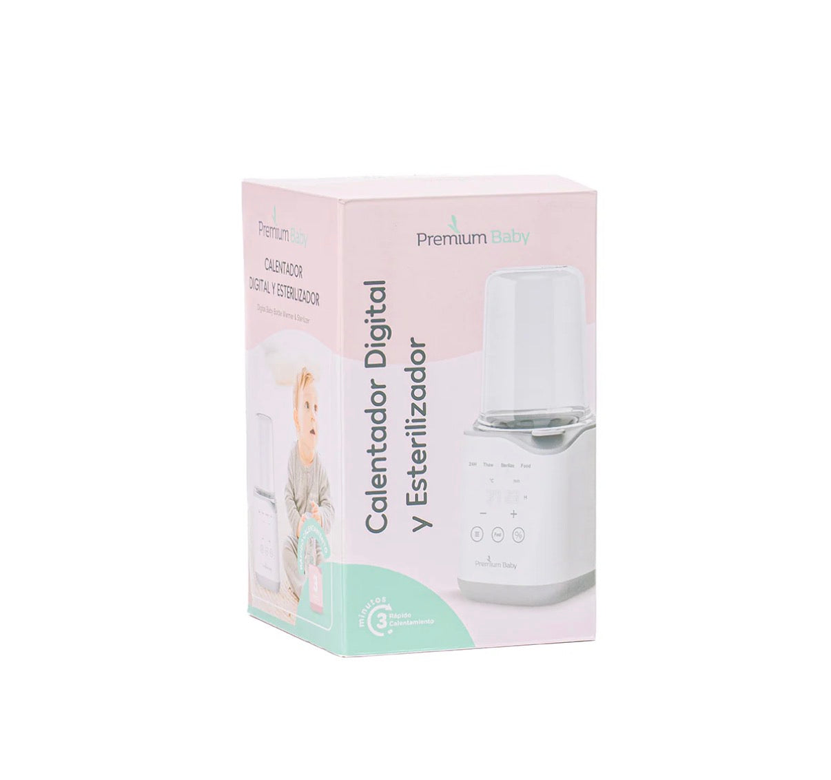 Calentador esterilizador descongelador pepes bebe niño niña Premium Baby PB-L204