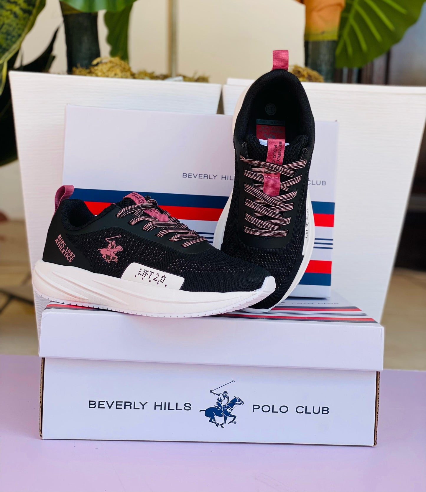 Tenis Polo club para mujer negro LIFT 2-BL-26-B