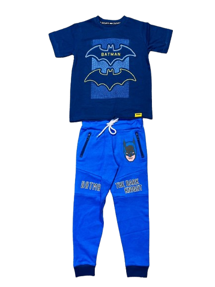 Set conjunto 2 piezas Batman buzo y camisa azul niño