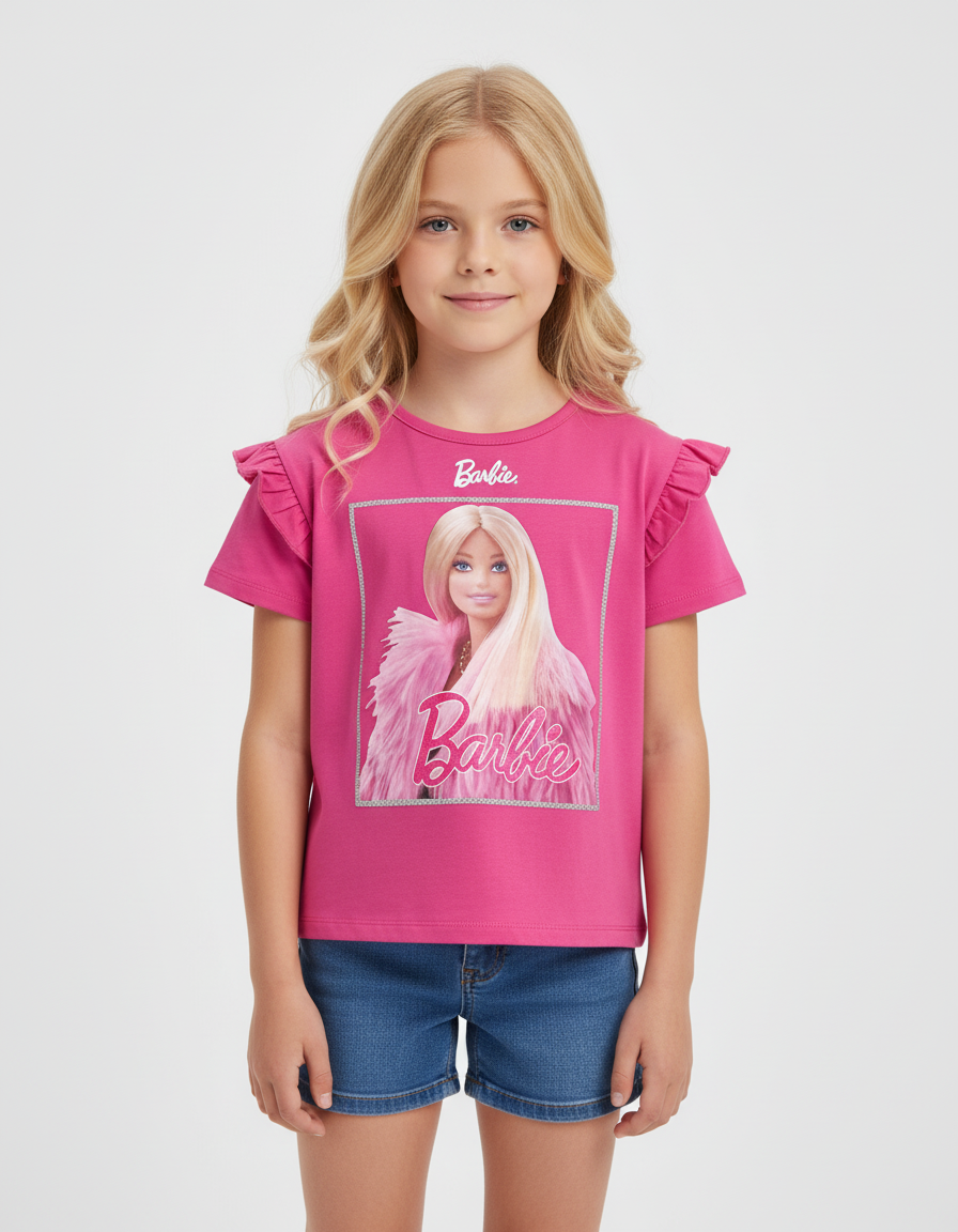 Camisa rosado fucsia niña Barbie Disney BA-90083