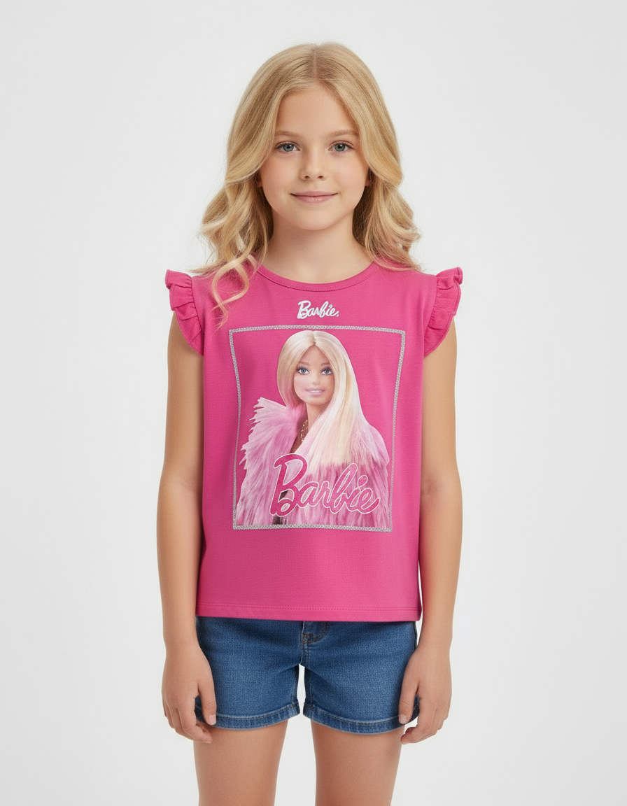 Camisa rosado fucsia niña Barbie Disney BA-90083