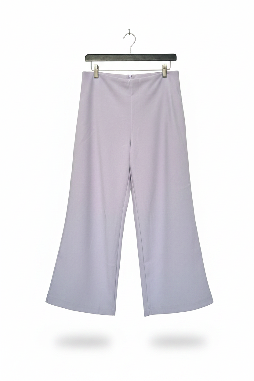 Pantalon formal dama Palazo flare pantaloneta morado IN3-2326 590490