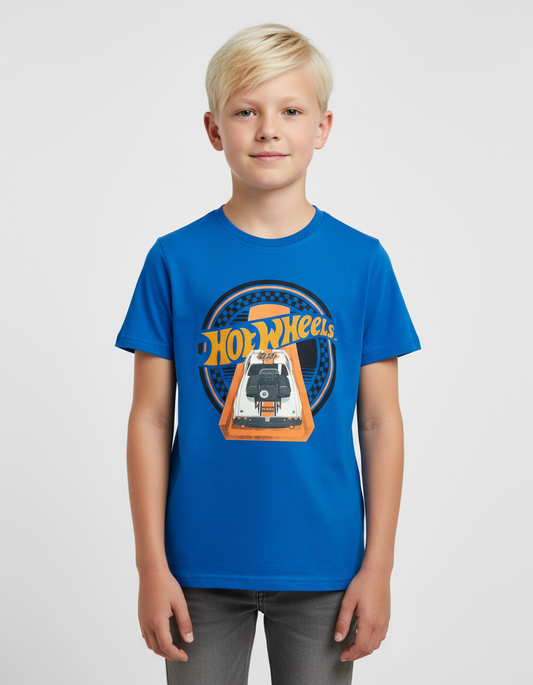 Camisa azul oscuro niño Hotwheels Disney HW-91425