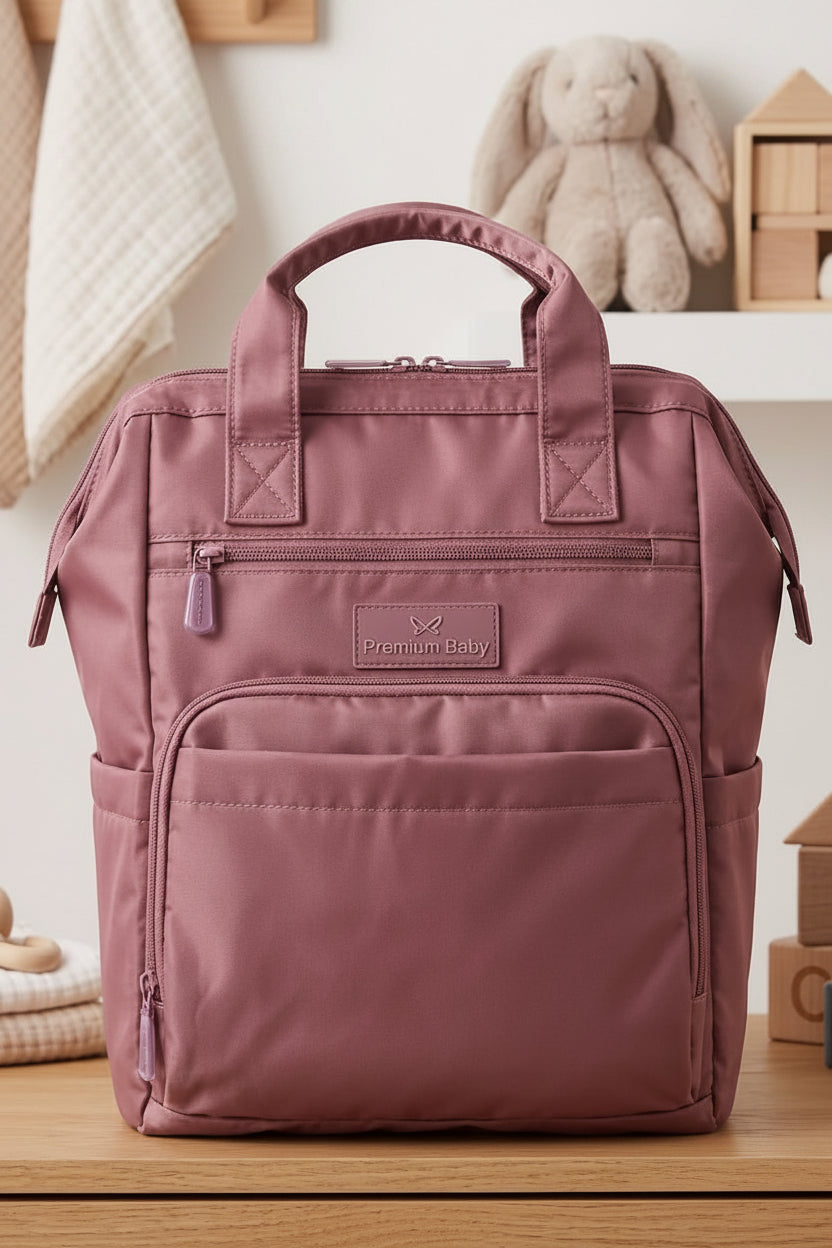 Pañalera rosada bebe niña premium baby rosa viejo