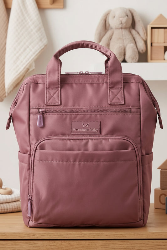 Pañalera rosada bebe niña premium baby rosa viejo