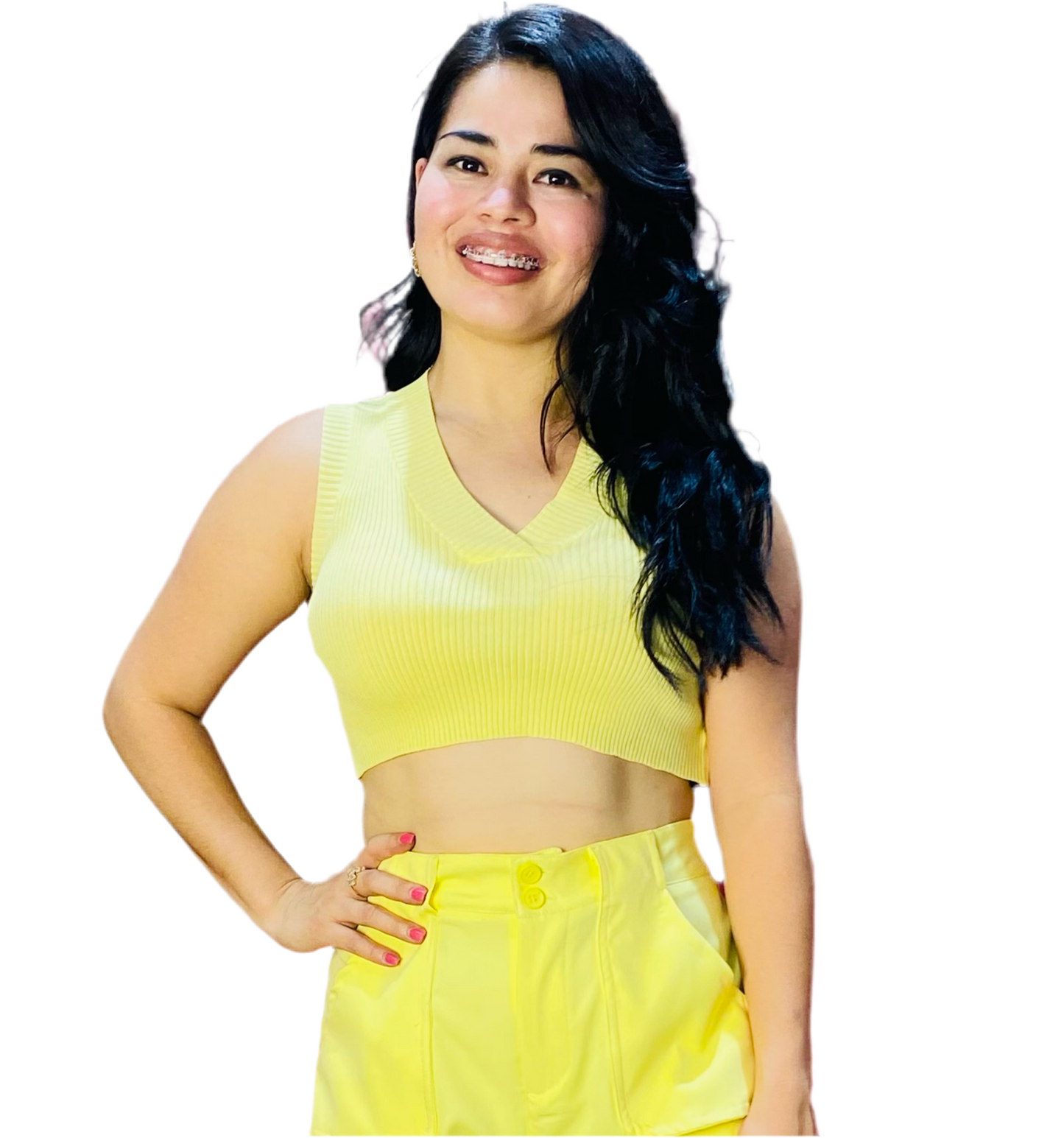Camisa Blusa Dama amarillo CTD1138-20 390290