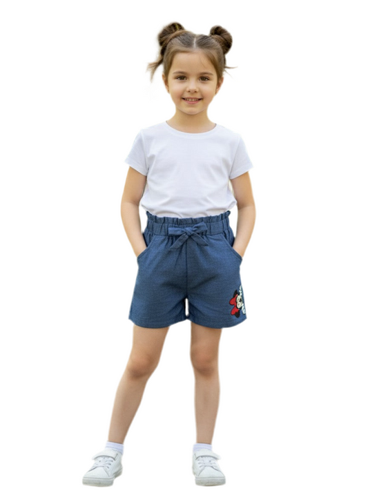 Short azul oscuro niña Minnie Disney MM-2608