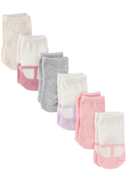 Set 6 pares Calcetines bebe niña Bundles baby place