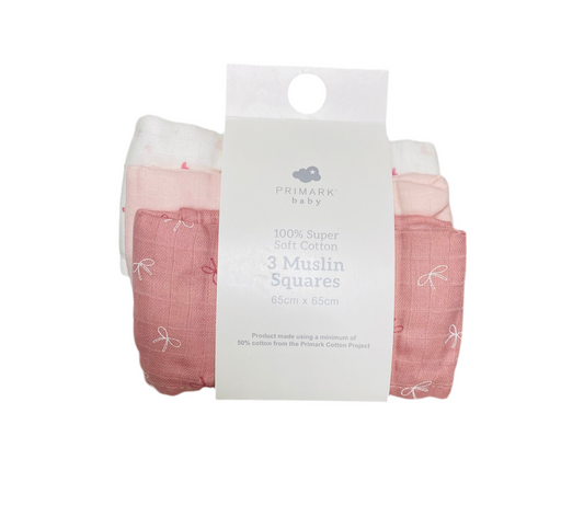 Set mantas rosado bebe niña Primark