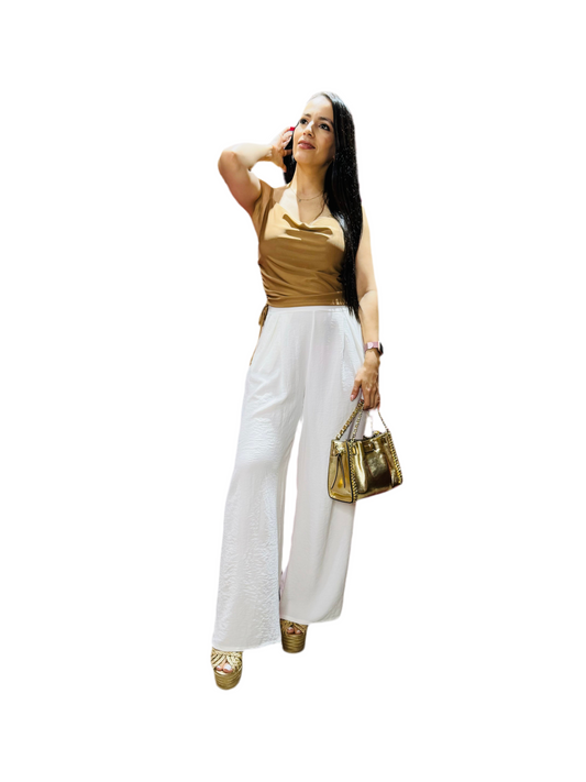 Pantalón tela formal dama blanco PR3-1554 690590490