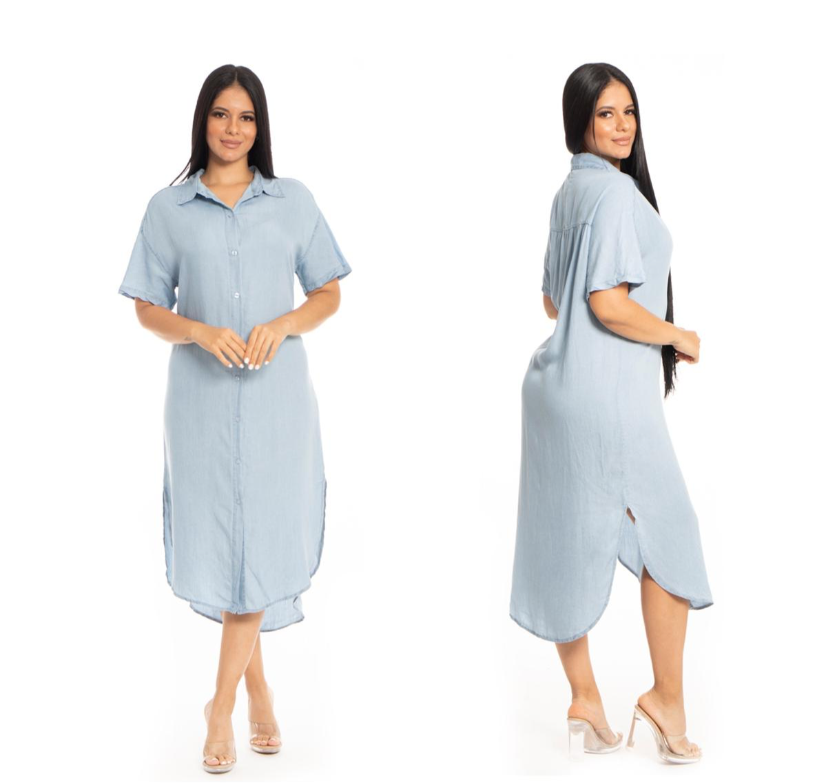 Vestido Jeans Dama Azul Oscuro CVD1143-29 890790 promo 2x1000