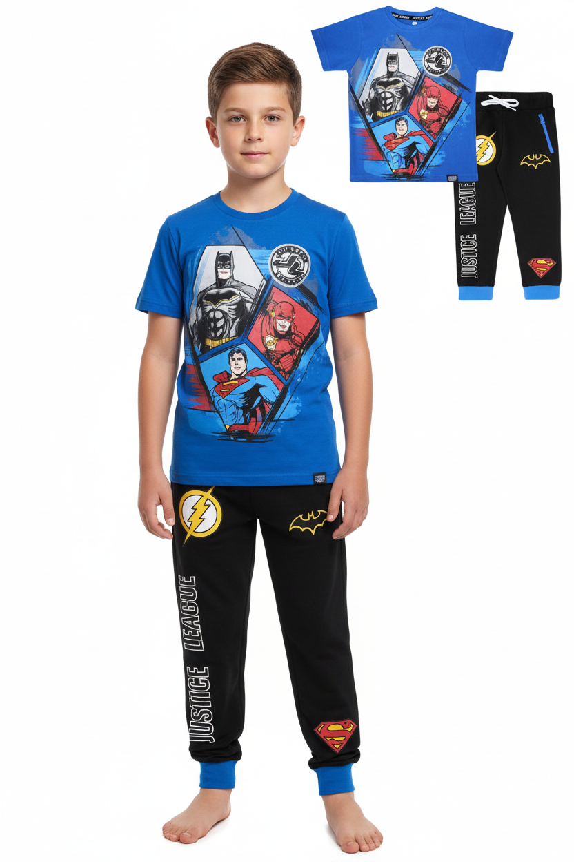 Set conjunto 2 piezas niño batman azul negro C9-JL-1017N 590490 promo