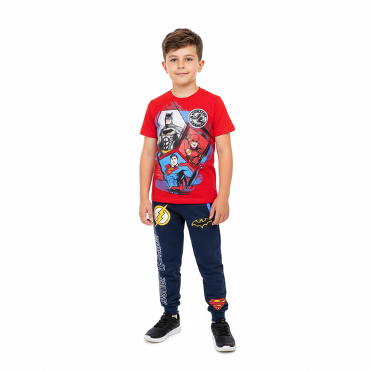Set conjunto 2 piezas niño batman rojo azul C9-JL-1017N 590490 promo
