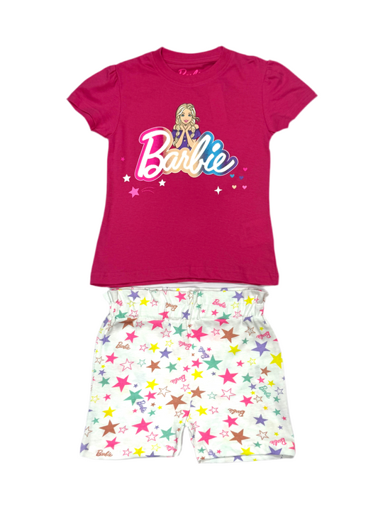 Pijama rosada fucsia niña Barbie Disney BA-89966