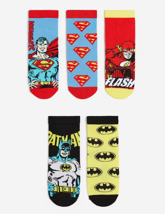 Set 5 pares Calcetines Marvel super heroe niño H&M